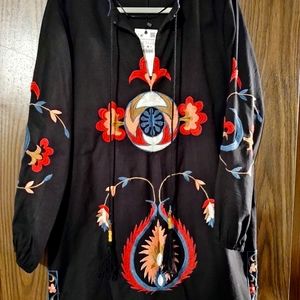 Zara XL Embroidered Tunics/Dress